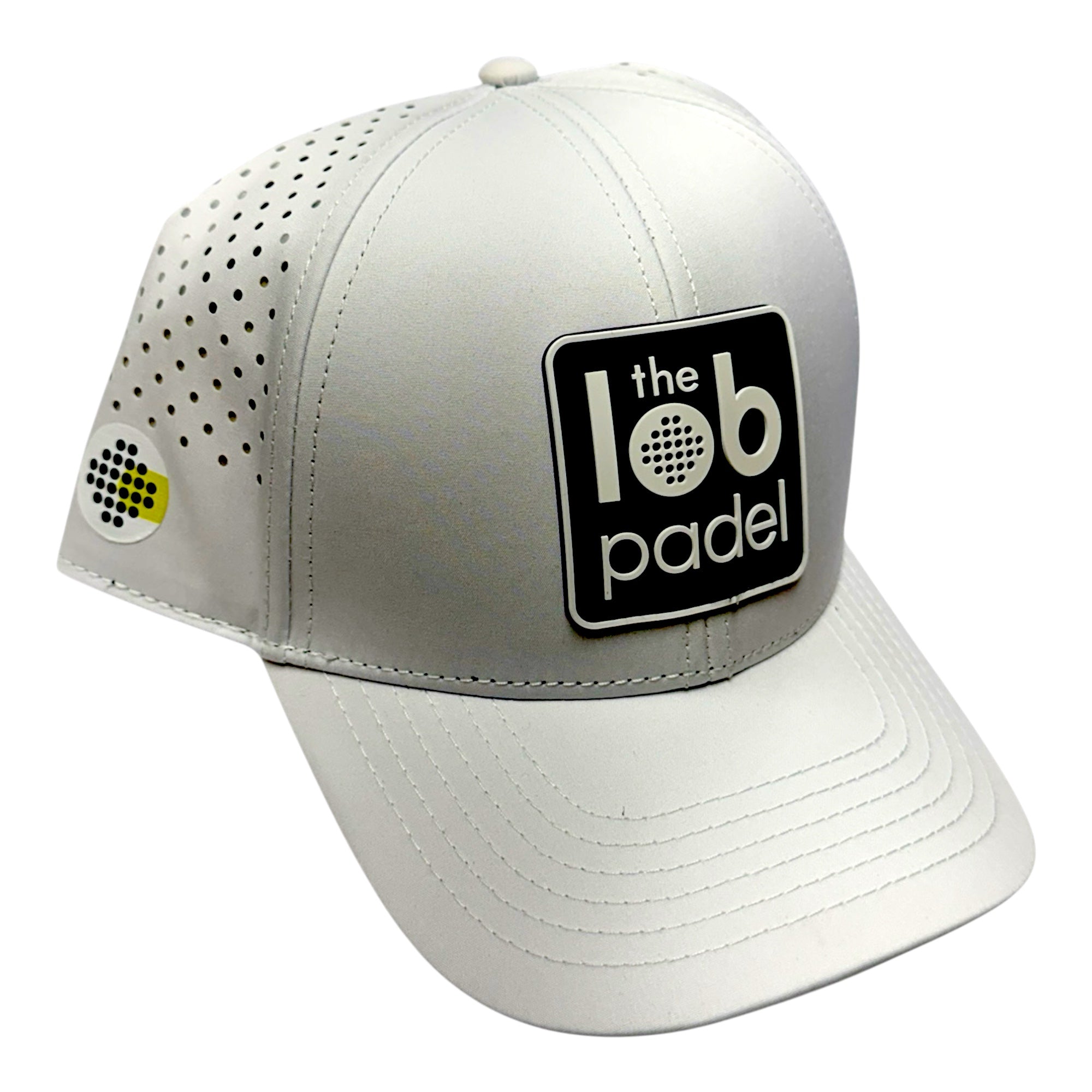 The Lob Padel Cap - Breathable Mesh Dri Fit - Unisex | White